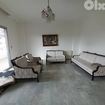 Semi furnished apartment with sea view in Zalka for rent