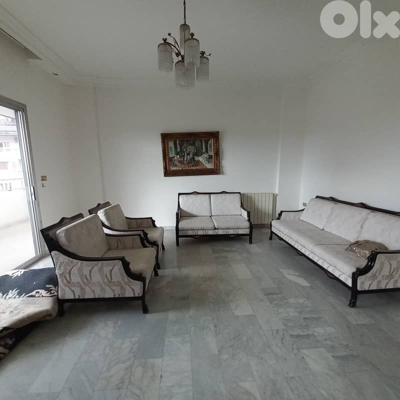 Semi furnished apartment with sea view in Zalka for rent 0