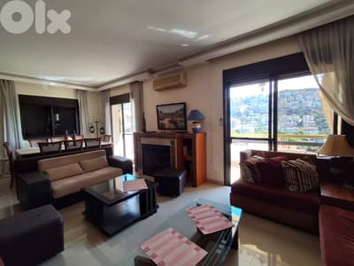 Fully furnished apartment with open view in Aoukar for rent