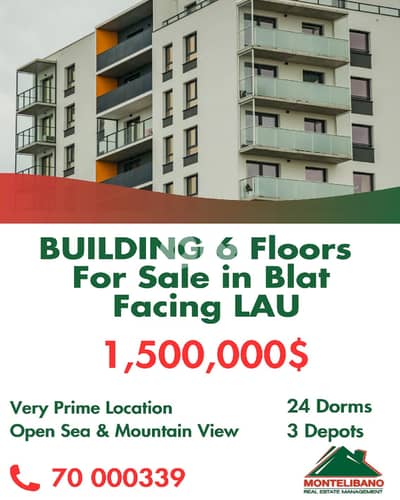 Land And Building 6 Floors For Sale in Blat Facing LAU with Open View