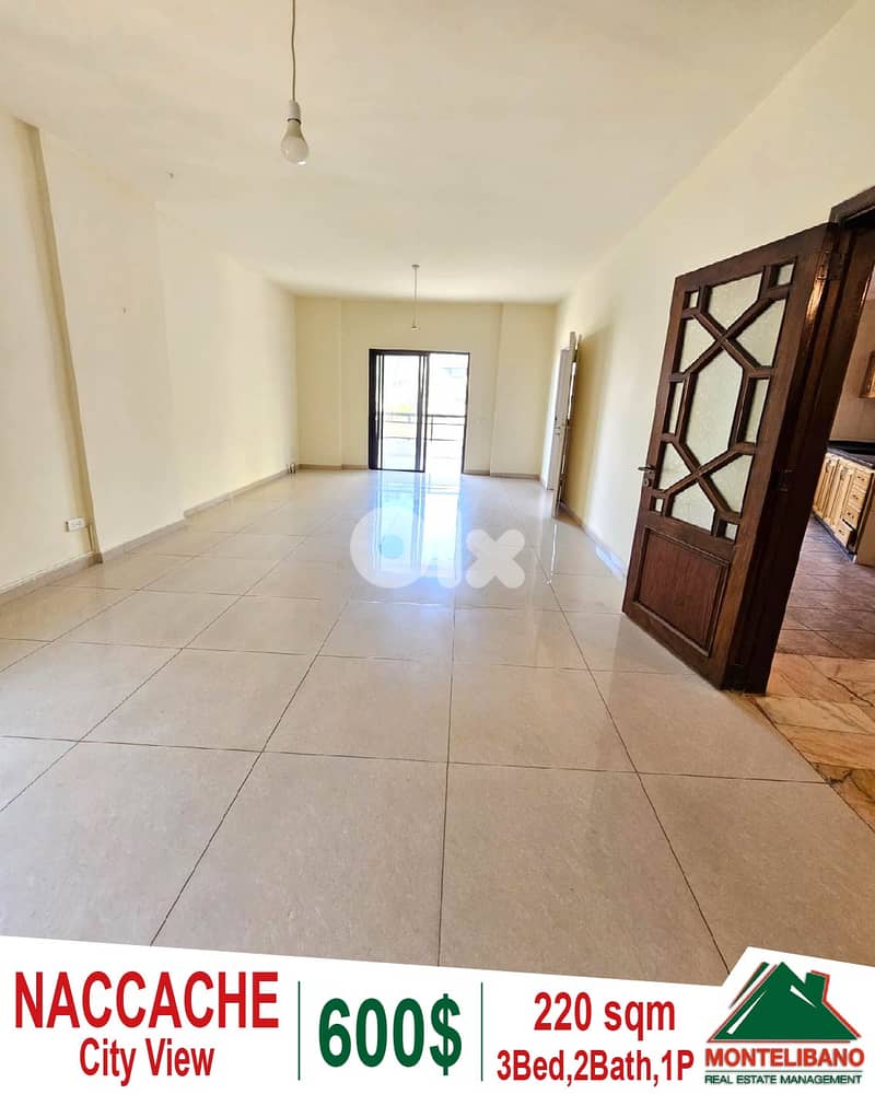 220 sqm Apartment For Rent in Naccache with City View 0