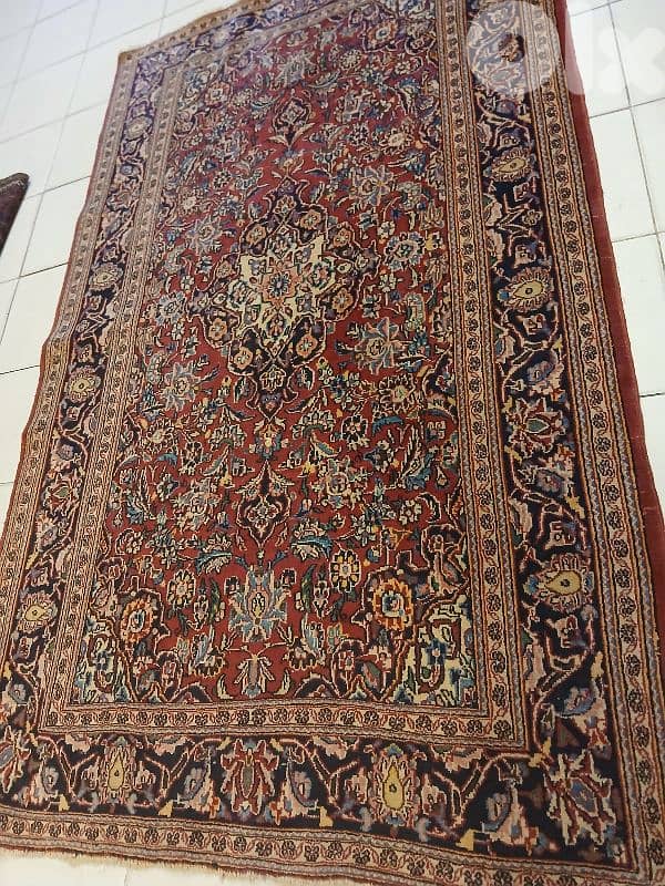 سجادة كاشان مستعمل نظيفة قياس220×135 0