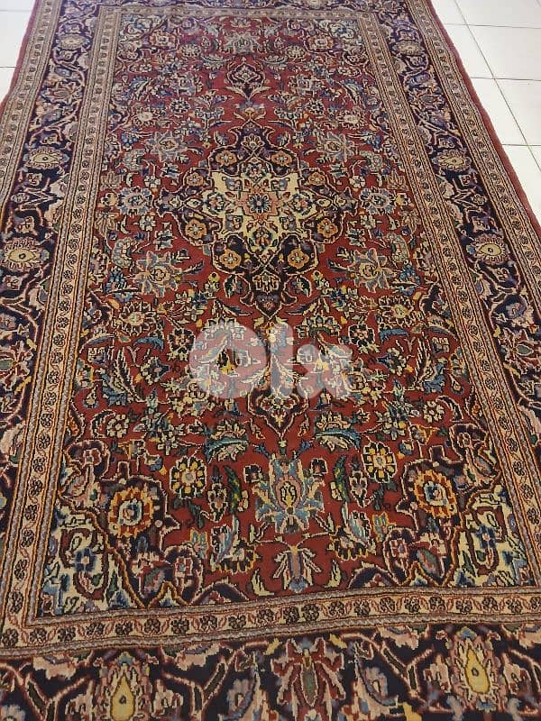 سجادة كاشان مستعمل نظيفة قياس220×135 1