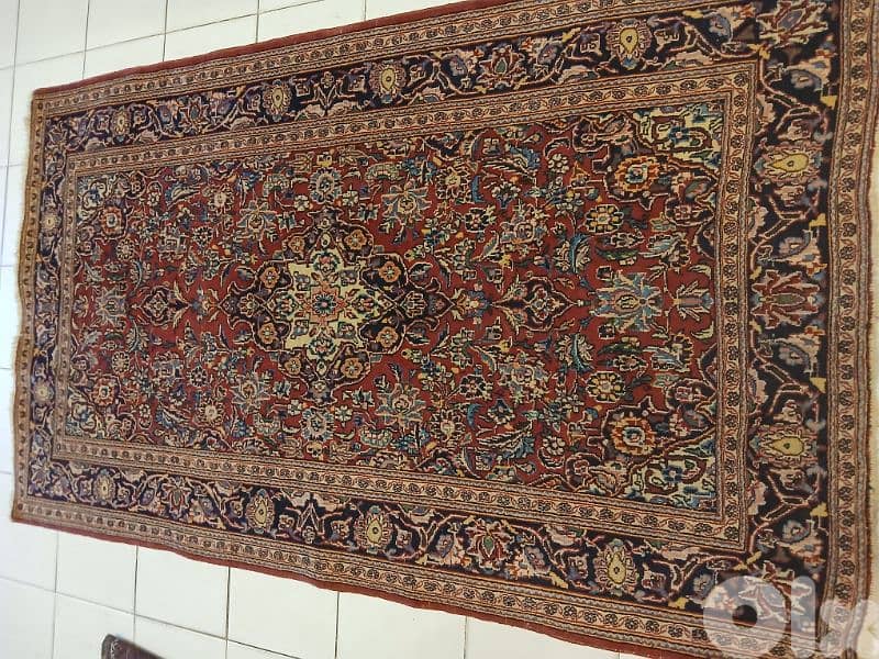 سجادة كاشان مستعمل نظيفة قياس220×135 3