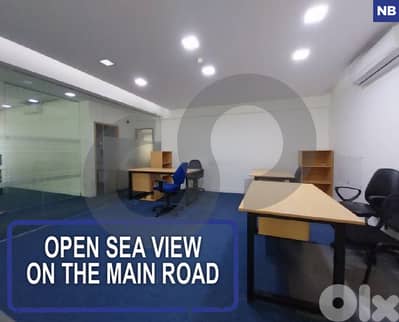 Office for rent with open sea view in dbayeh  REF#NB127568