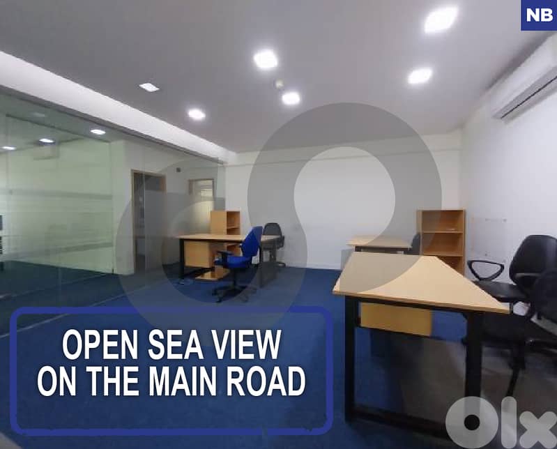 Office for rent with open sea view in dbayeh  REF#NB127568 0