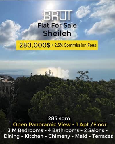 285 sqm Apartment for sale in sheileh -Panoramic Sea View