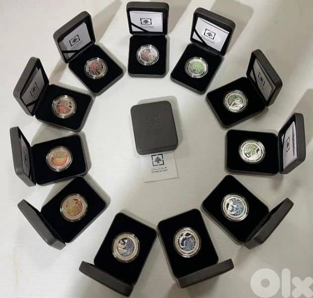 5 ليرات فضة الابراج 2