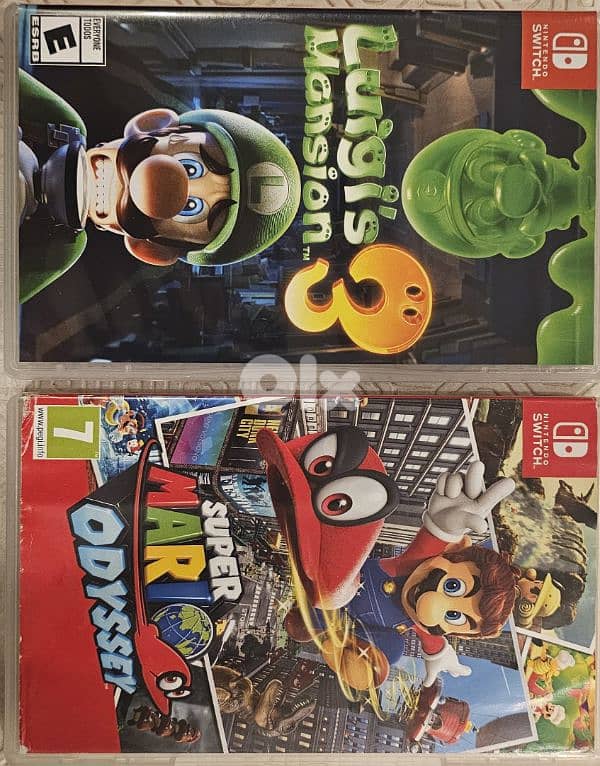 Pokémon Nintendo Switch 1 Games - Mario Odessy - Luigi's Mansion 3 0