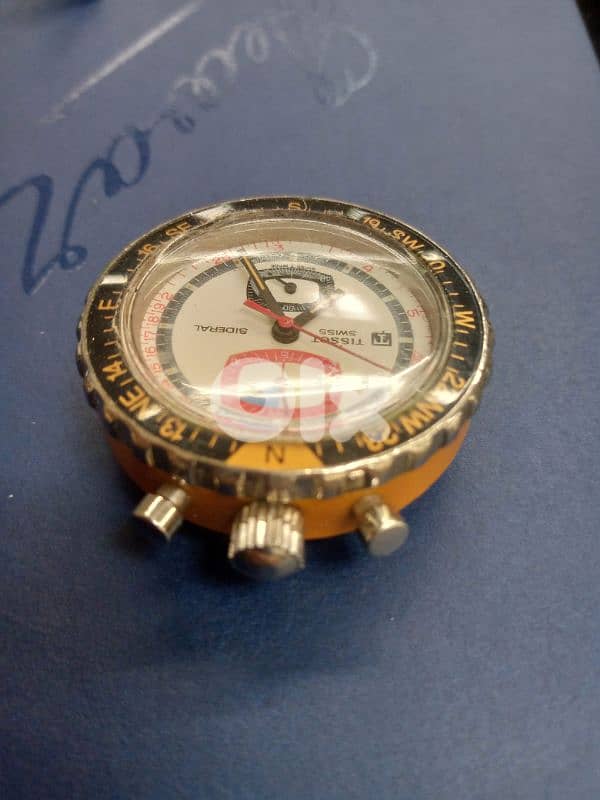 RARE Vintage Tissot "Sideral" Bullhead Plastic Fiberglass Chronograph 1