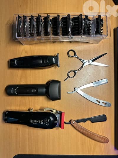 Barber starter kit - Clippers, Razors, Cape and Accessories