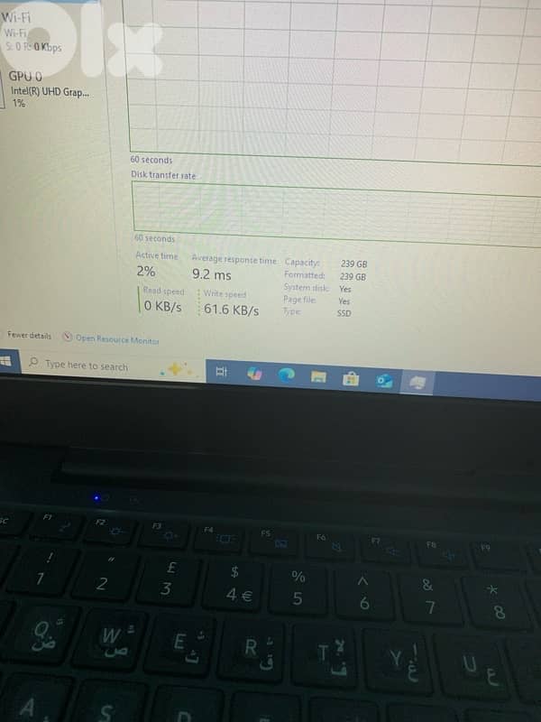 laptop core i3 10th gen 8 gb ram 256 gb ssd nvme 14 inch used like new 2