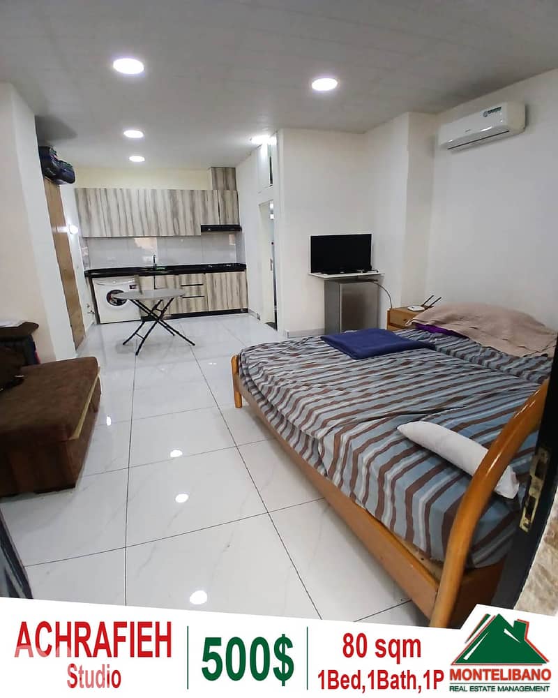 Fully Furnished 80 sqm Studio For Rent in Achrafieh (أشرفية) 0