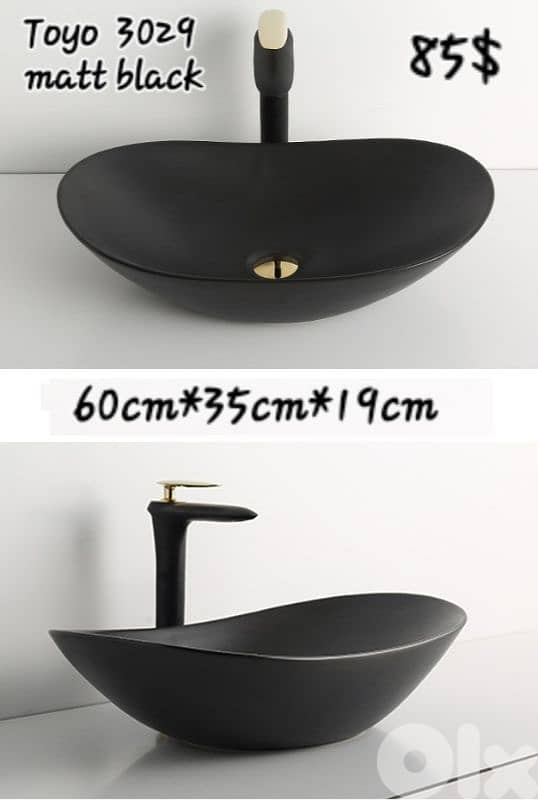 posee sinks black/grey . مغاسل أسود/رمادي 2