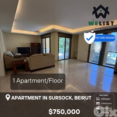 Apartment for sale in Sursock, Beirut شقة للبيع في منطقة سورسوك، بيروت