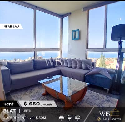 Elegant 115 SQM Fully Furnished Apartment for Rent in Blat!