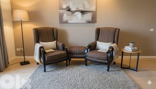 ARMCHAIRS & OTTOMAN