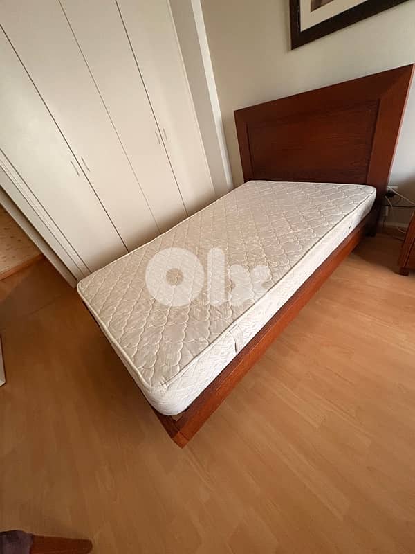 Bed + mattress ( gifted ) 1