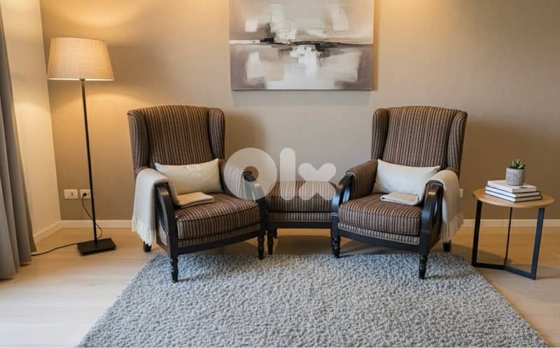 ARMCHAIRS & OTTOMAN 0