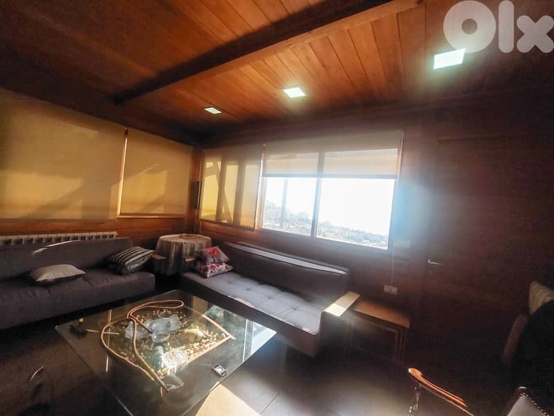 Furnished Apartment in Mazraat Yachouh, Metn with Breathtaking Sea Vie 0