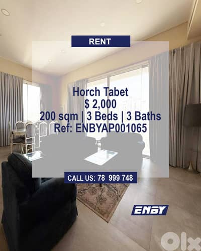 Apartment for Rent in Horsh Tabet | Calm Area | Fully Furnished