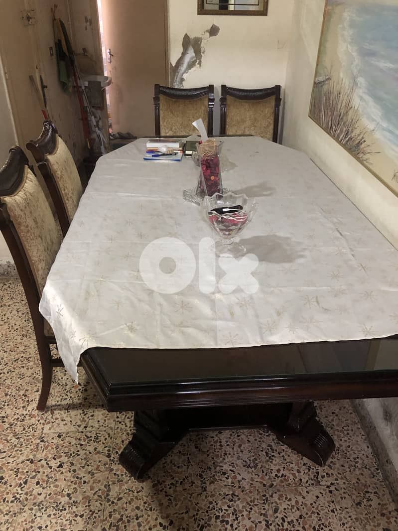 غرفة سفرة خشب زين 6