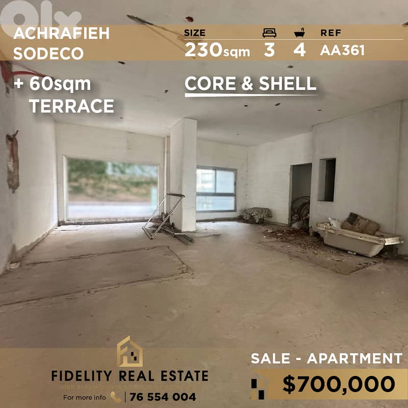 Apartment for sale in Achrafieh AA361 شقة للبيع في الأشرفية 0
