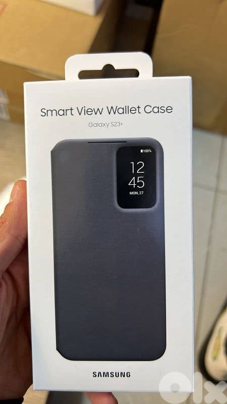 Smart view wallet case black s23 plus 0