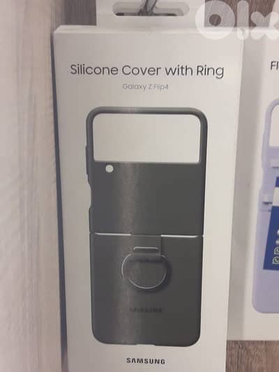 Silicone Cover With ring Galaxy Z flip 4