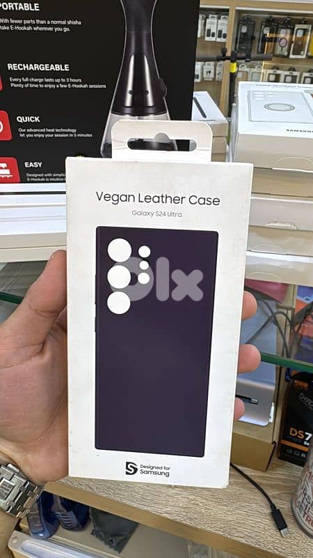 vegan Leather Case Galaxy S24 ultra dark violet 0
