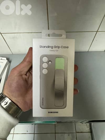 Standing Grip Case Galaxy s24 Taupe
