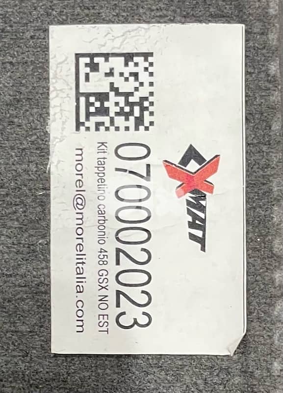 Ferrari 458 Italia Genuine Crabon Fiber Floor Mats OME 3