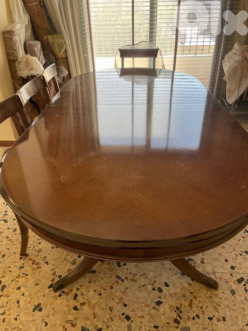 Regency Dining Room: table, chairs, and buffet 5