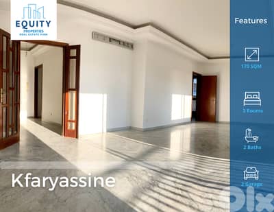 170 SQM Apartment For Rent In Kfaryassine شقة للإيجار #HS217772