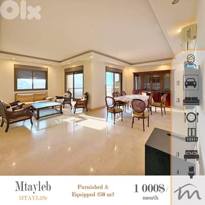 Mtayleb | Signature | Furnished/Equipped 4 Bedrooms Apart | Sea View