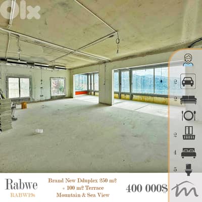 Rabweh | Signature 250m² Duplex + 100m² Terrace | Building Age 5