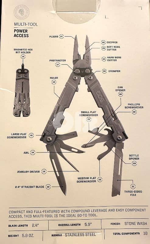 SOG POWER ACCES Multi Tool 18 in 1 1