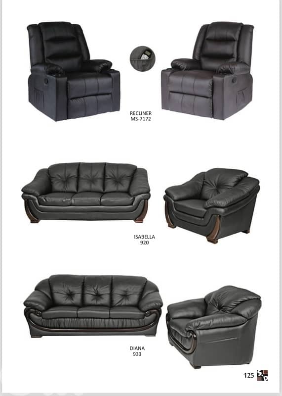Leather sofa          صالونات جلد 4