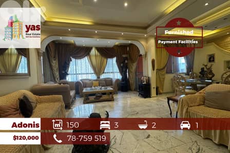 Adonis 150m2 | Furnished | Payment Facilities | Calm Area |  EL/TO