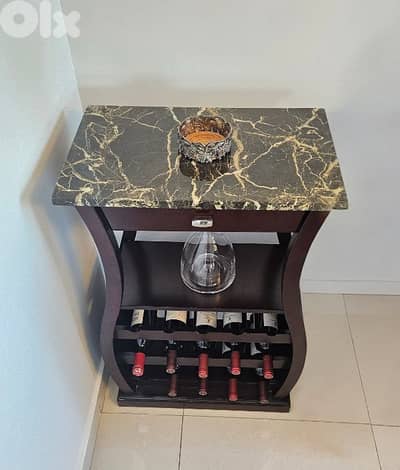 wine rack console