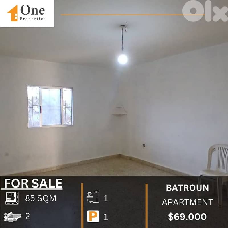 APARTMENT FOR SALE IN BATROUN 0