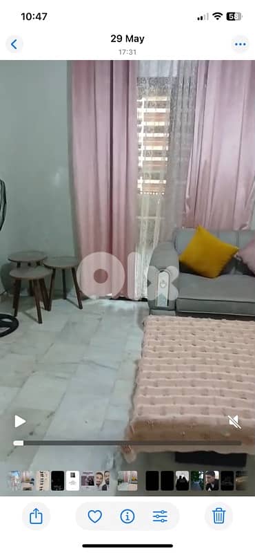 غرفة قعدة زاوية مع tv unit مع برادي للبيع 1