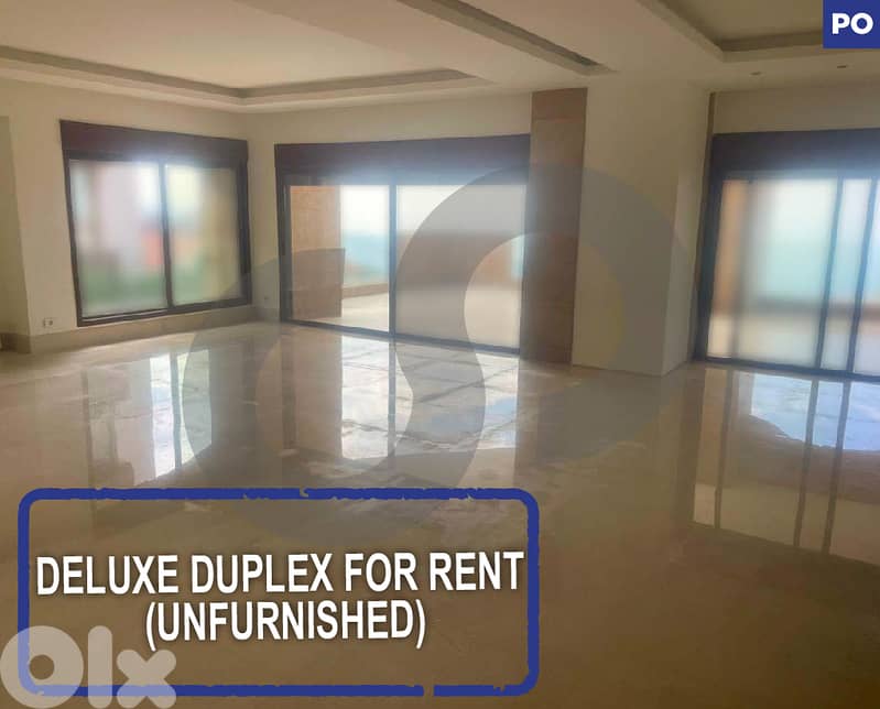 Deluxe Duplex for rent (Unfurnished) - Ballouneh REF#PO127600 0