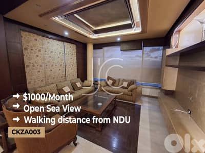 Apartment for rent close to NDU-شقة للإيجار بالقرب من جامعة