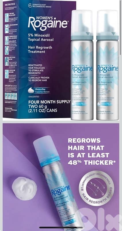 Rogaine for Wome, Growth Treatment for Thinning & Hair Loss, 0