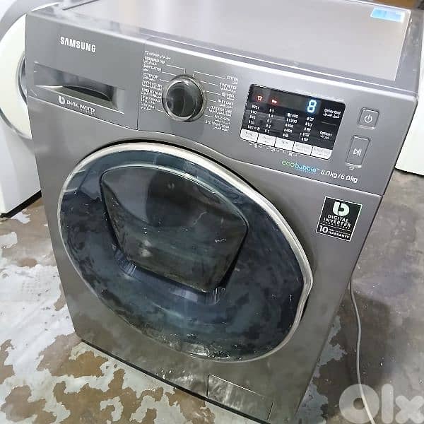غساله سامسونك 8 كيلو انفرتر  مع نشافه 1