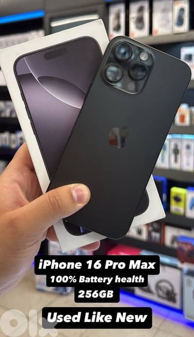 IPHONE 16 PRO MAX BATTERY HEALTH 100% (SUPER CLEAN)