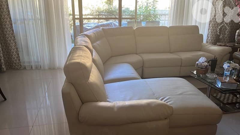 living room leather like new for sale 0