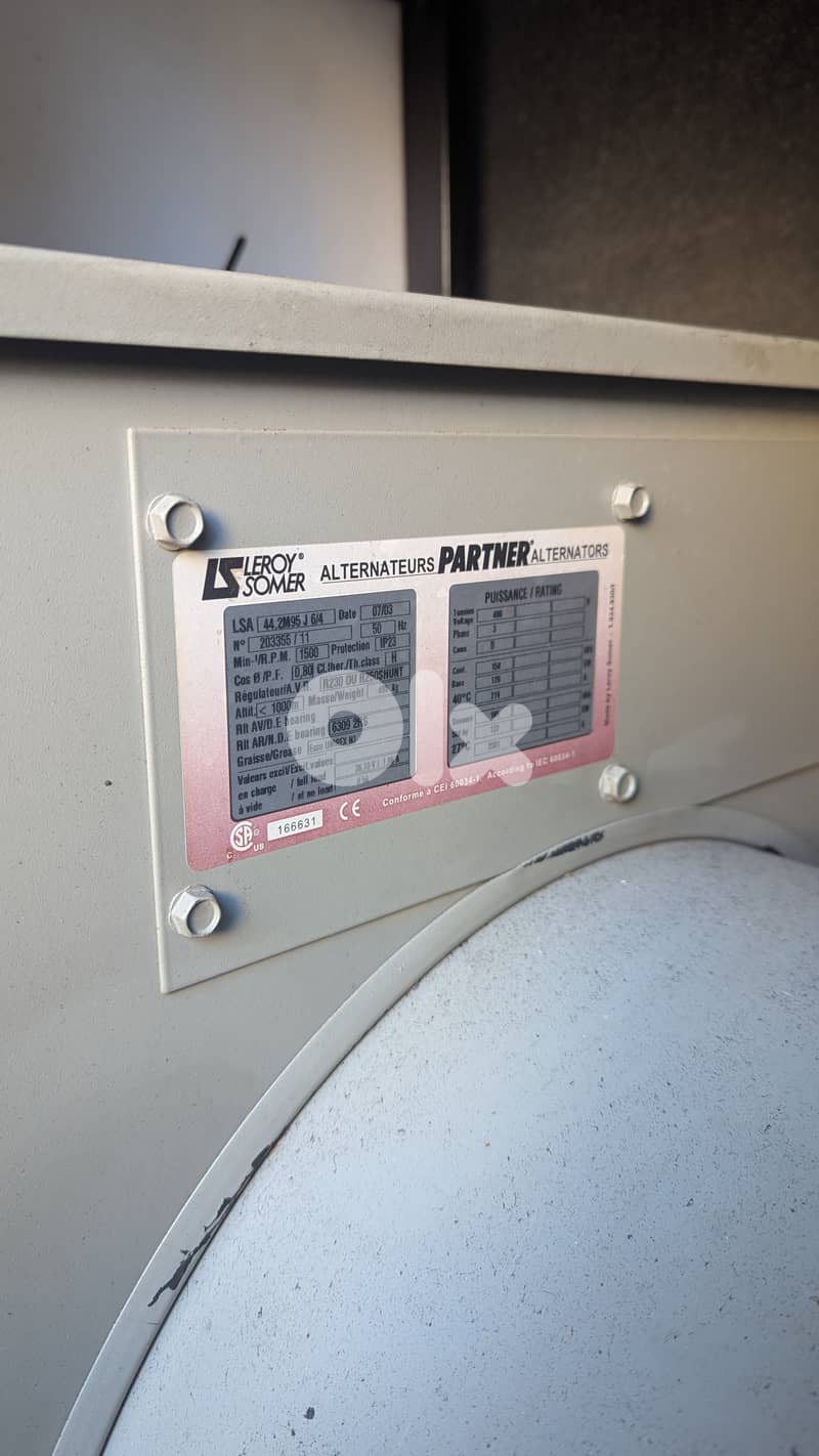 Perkins Leroy-Somer 135Kva Power Generator 1