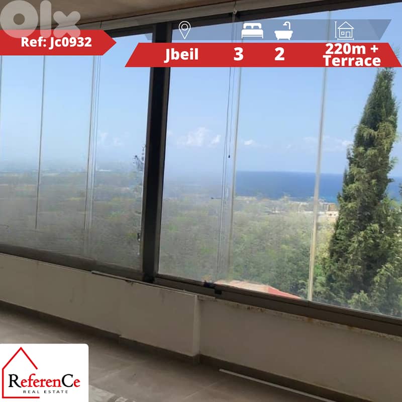 Duplex with terrace in Jbeil دوبلكس مع تراس في جبيل 0